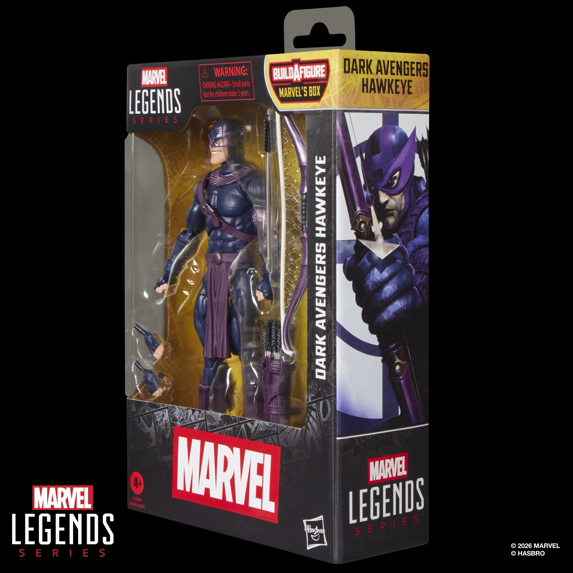 Dark Avengers Marvel Legends Dark Avengers Hawkeye Action Figure (Marvel's Box BAF) Gallery Image 12
