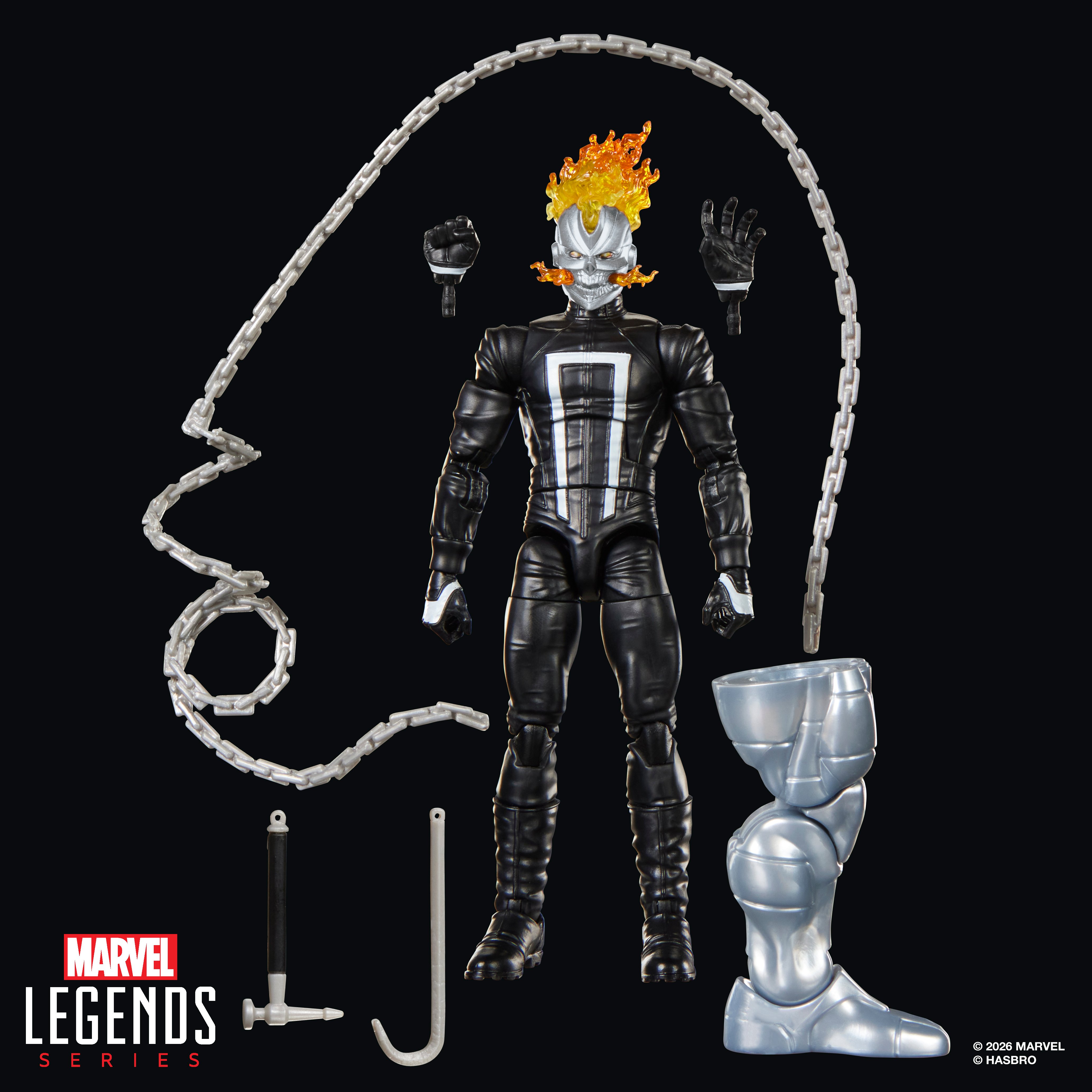 All-New Ghost Rider Marvel Legends Ghost Rider (Robbie Reyes) Action Figure (Marvel's Box BAF) Gallery Image 9