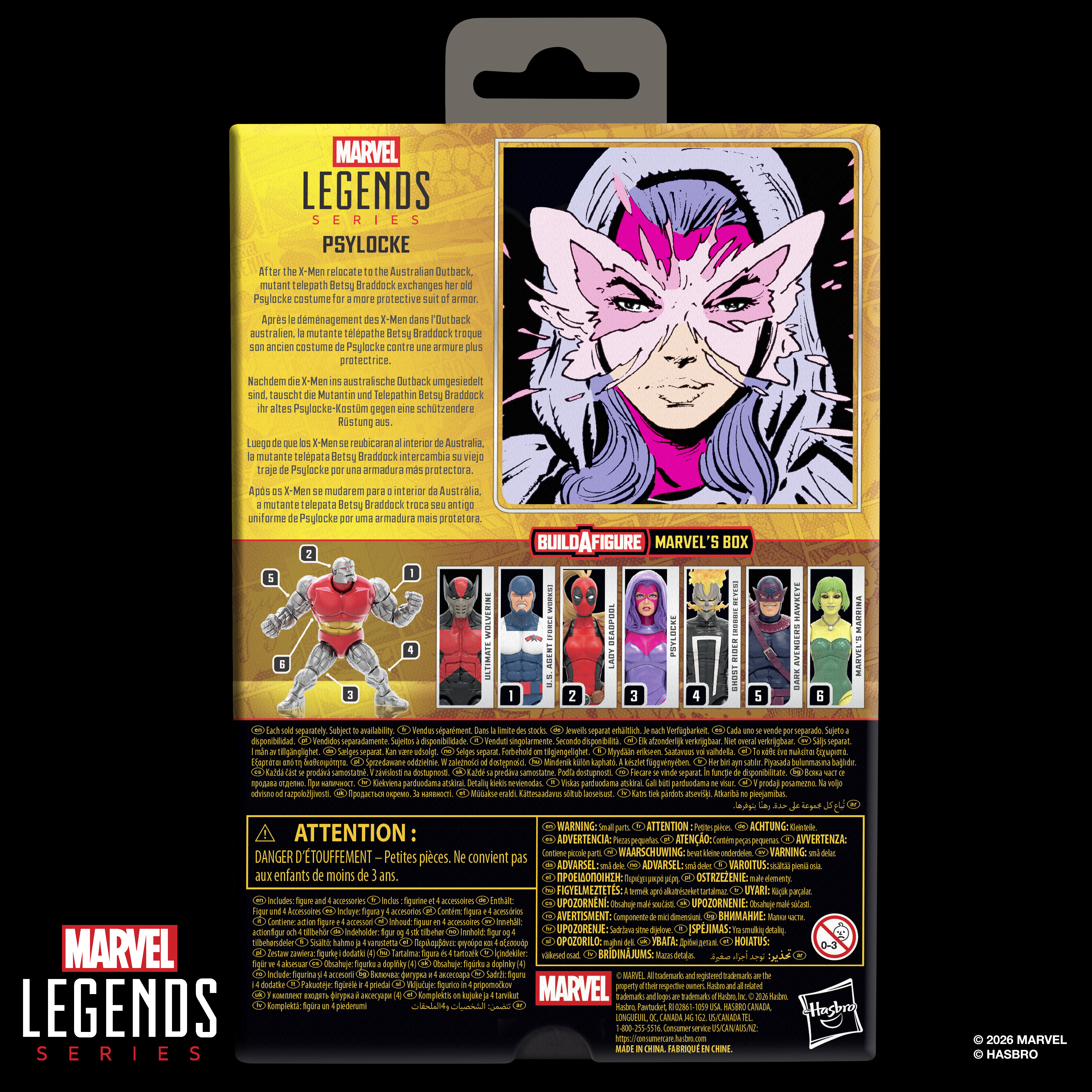 X-Men Marvel Legends Psylocke Action Figure (Marvel's Box BAF) Gallery Image 13