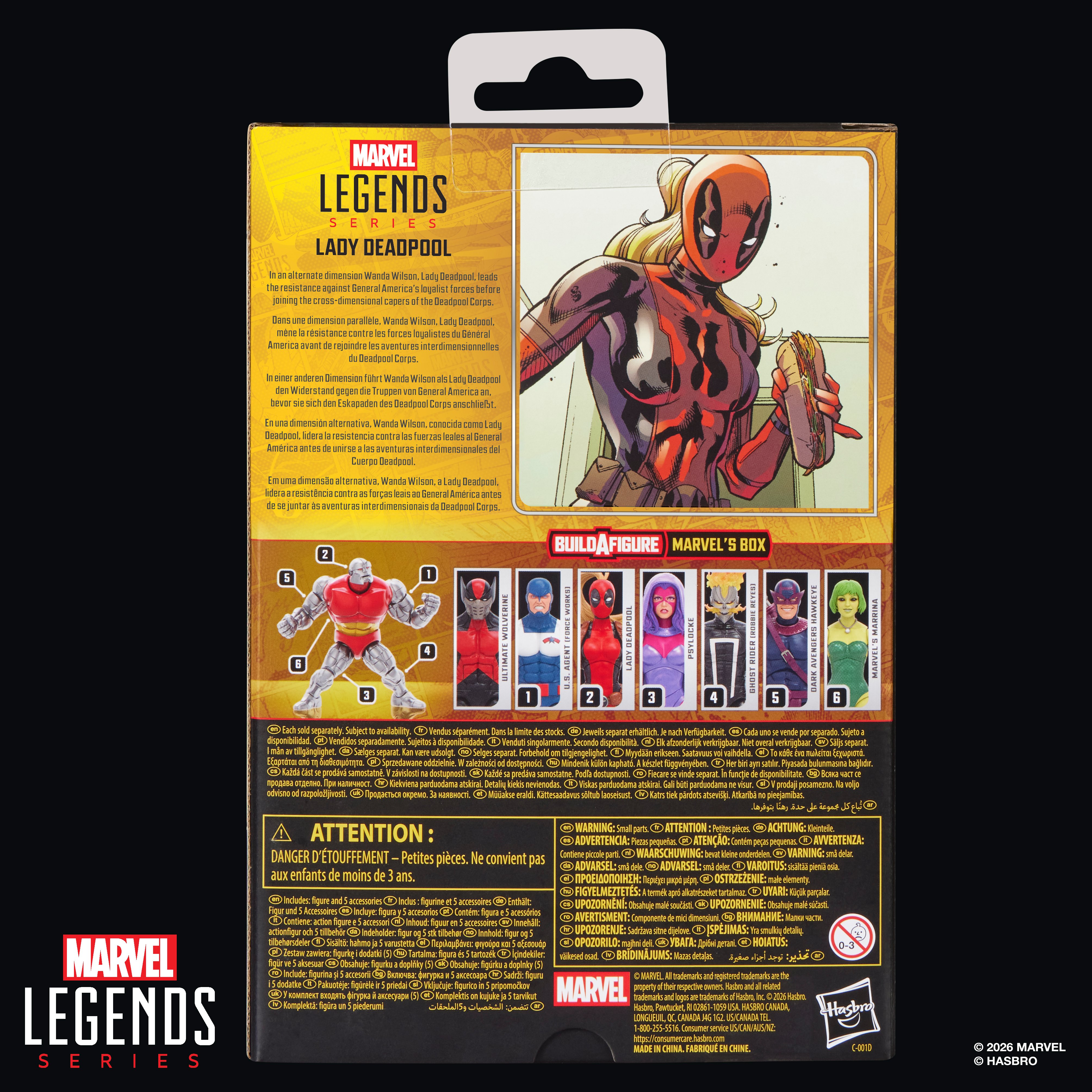 Deadpool Corps Marvel Legends Lady Deadpool Action Figure (Marvel's Box BAF) Gallery Image 14