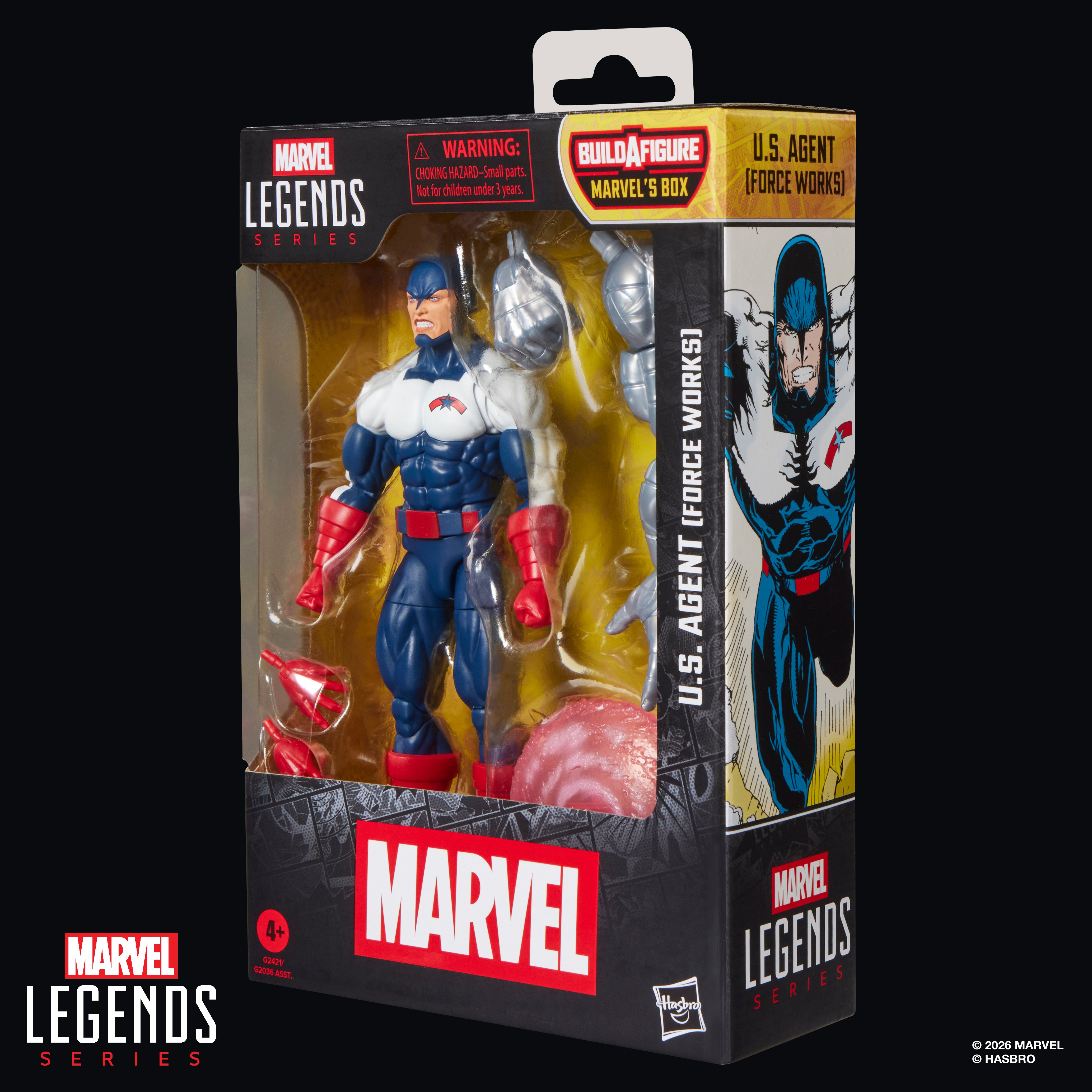 Marvel Legends U.S. Agent (Force Works) Action Figure (Marvel's Box BAF) Gallery Image 12