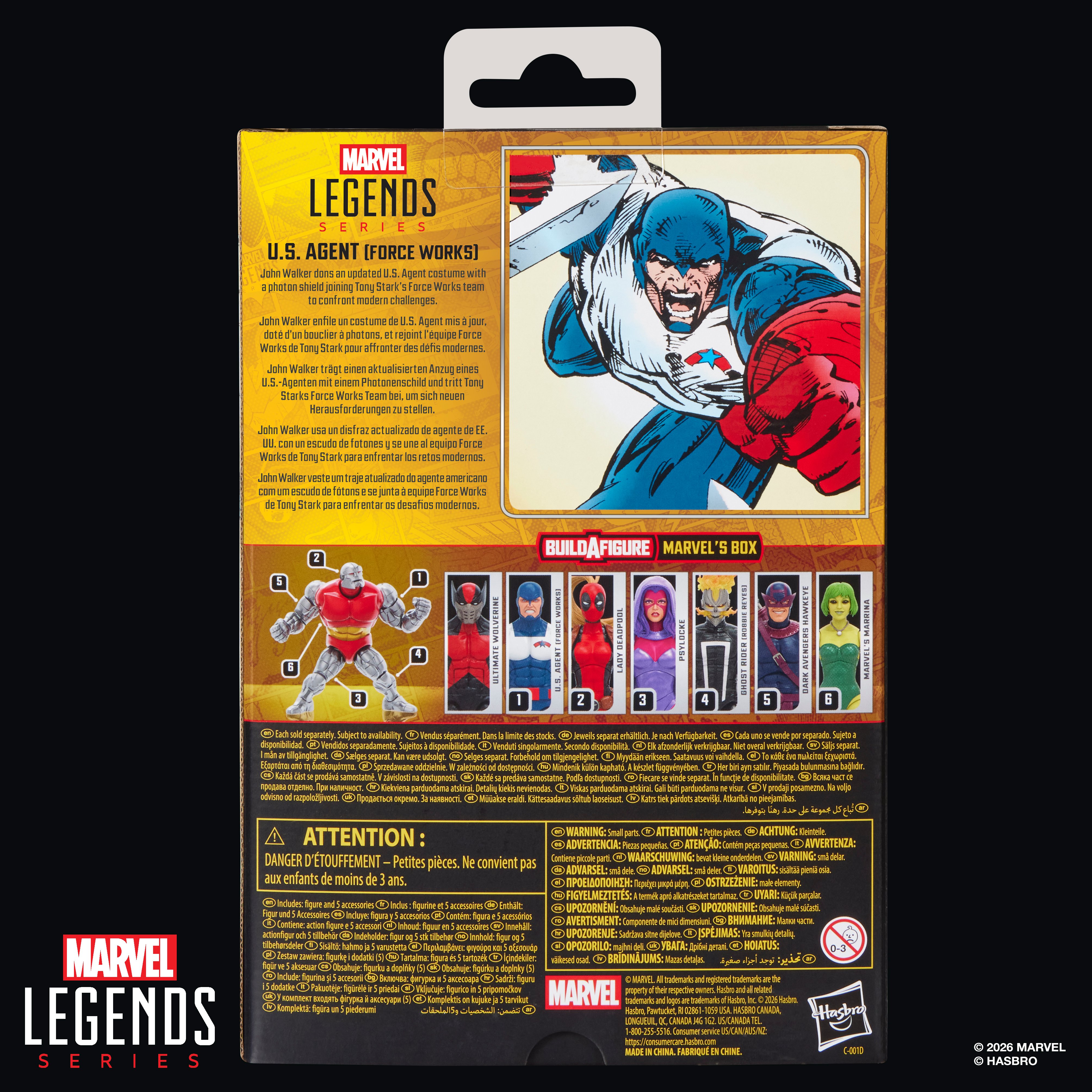 Marvel Legends U.S. Agent (Force Works) Action Figure (Marvel's Box BAF) Gallery Image 13