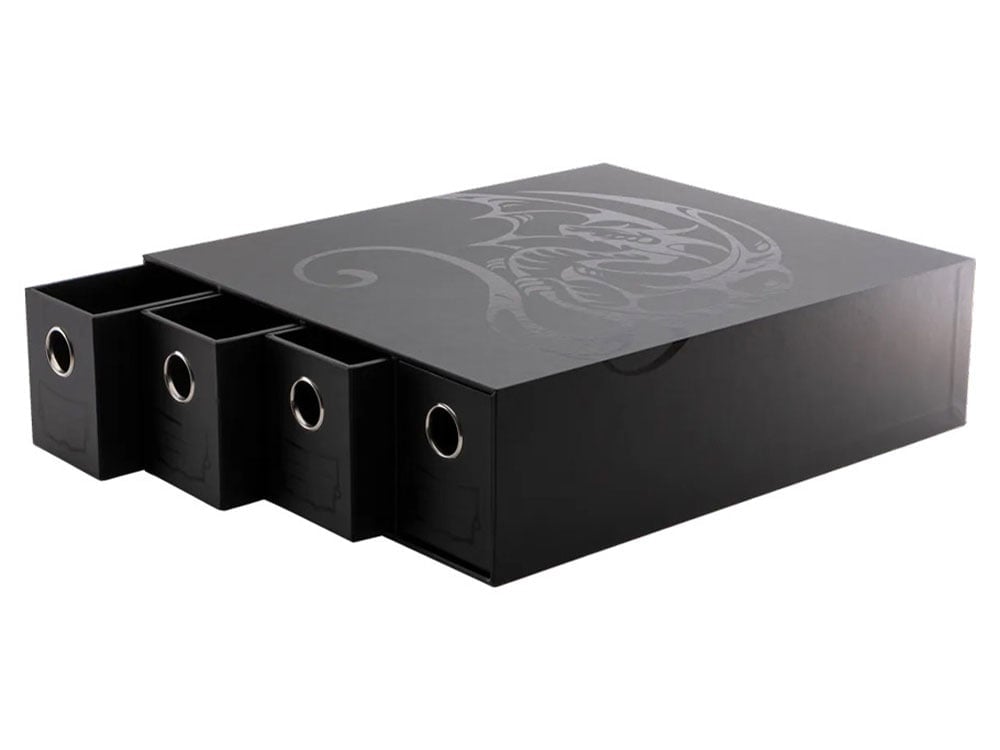 Dragon Shield Horizontal 4 Black Fortress Card Drawers