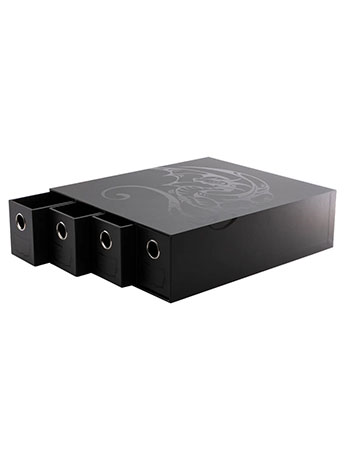 Dragon Shield Horizontal 4 Black Fortress Card Drawers