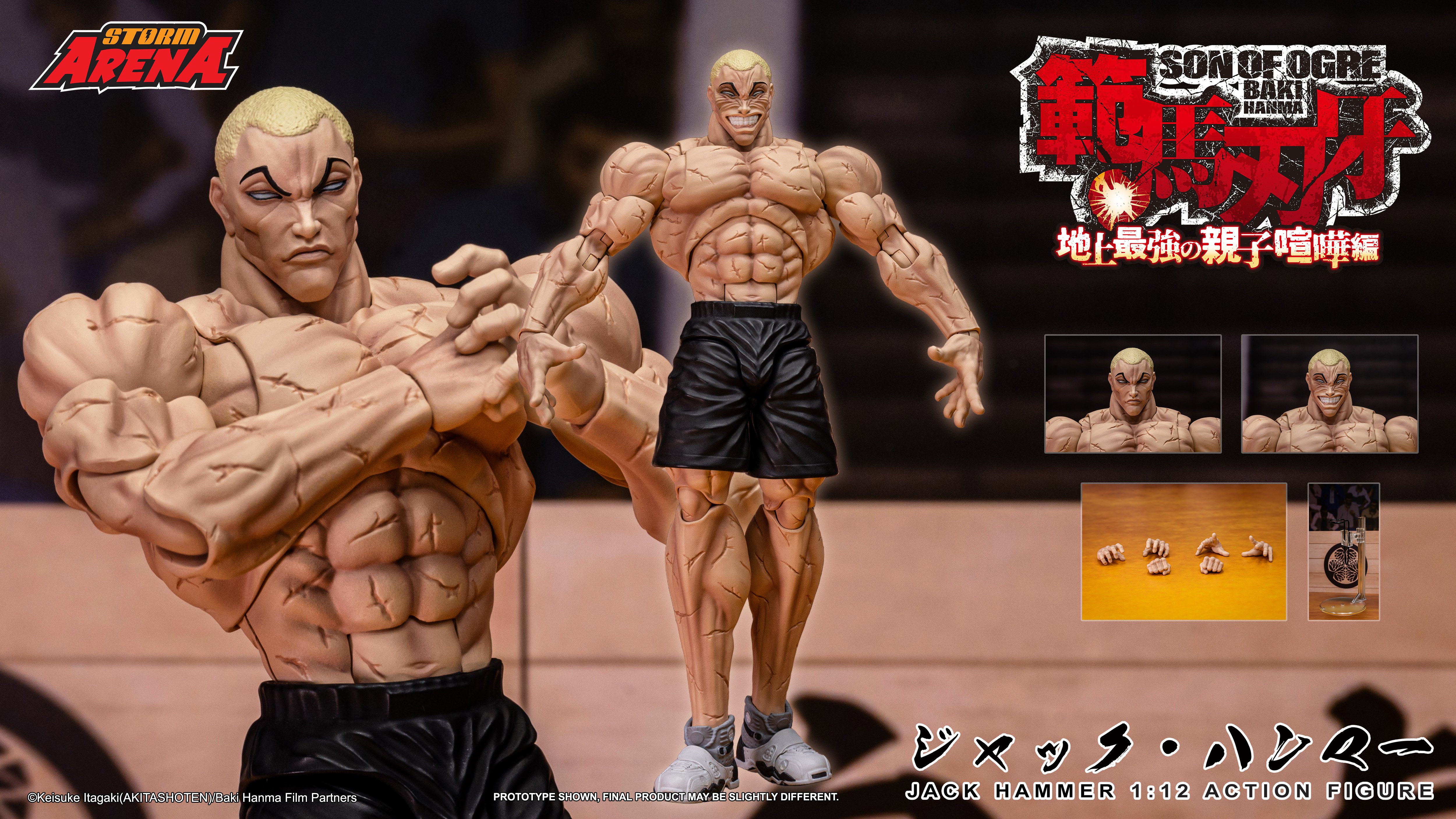 Baki Hanma: Son of Ogre Storm Arena Jack Hammer 1/12 Scale Action Figure Gallery Image 21
