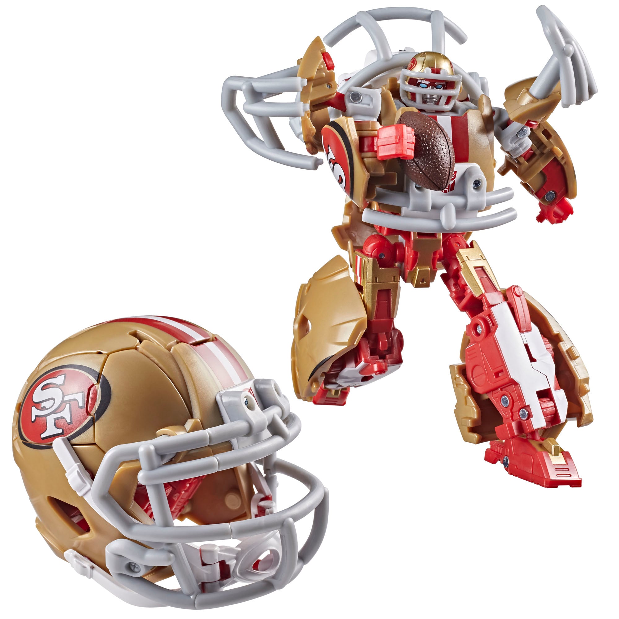 Transformers Collaborative NFL x Transformers San Francisco 49ers Goldrush Action Figure Gallery Image 5