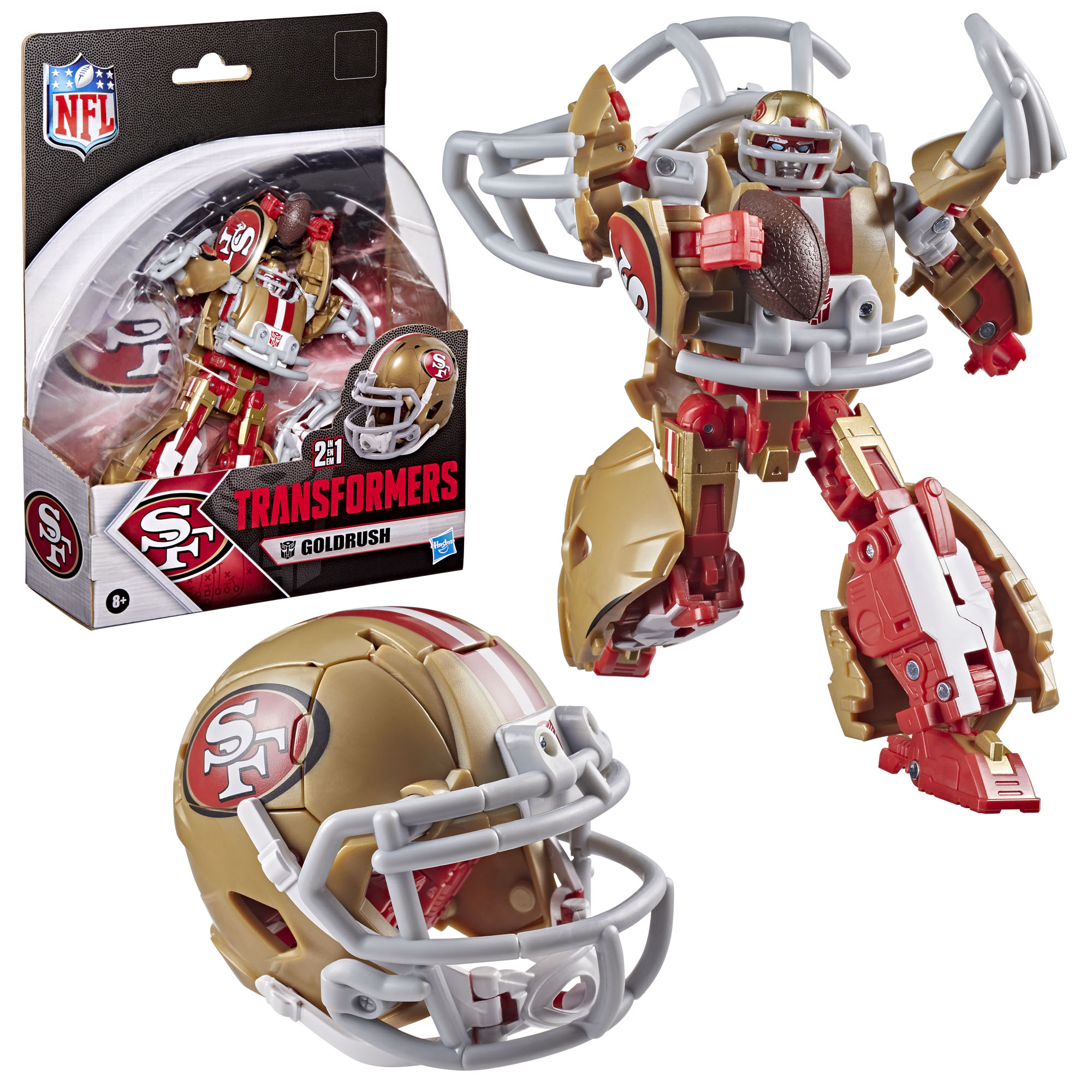 Transformers Collaborative NFL x Transformers San Francisco 49ers Goldrush Action Figure Gallery Image 6