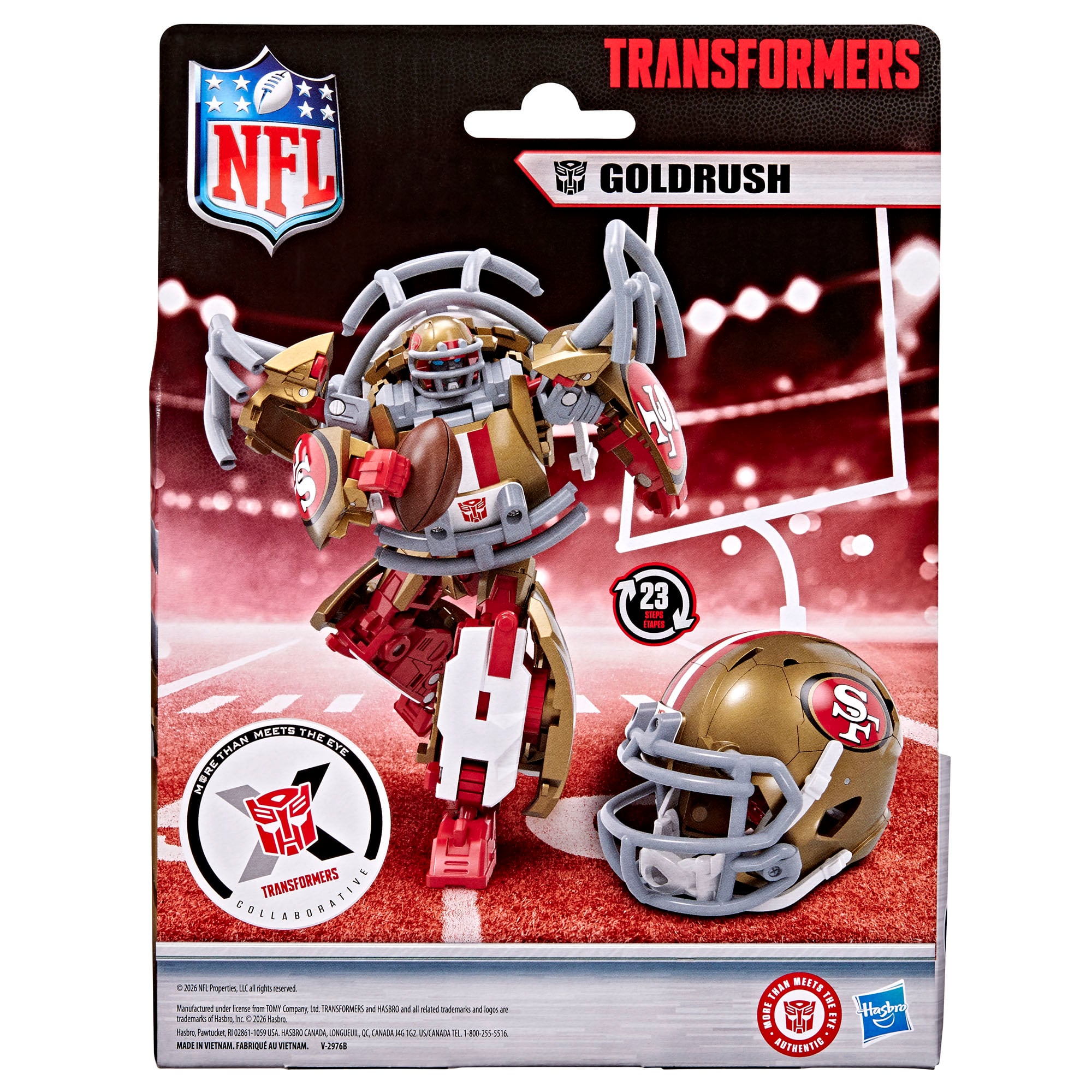 Transformers Collaborative NFL x Transformers San Francisco 49ers Goldrush Action Figure Gallery Image 8