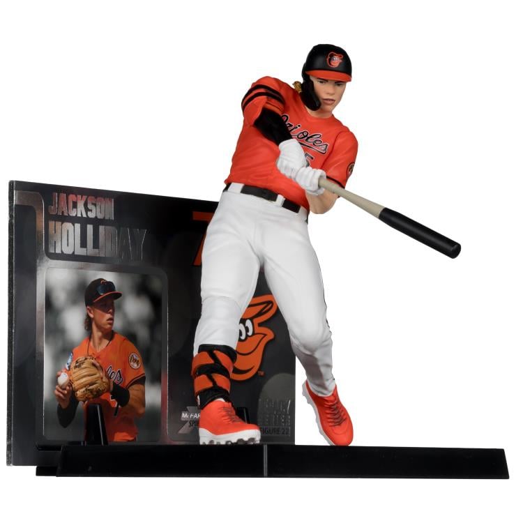 MLB SportsPicks Jackson Holliday (Baltimore Orioles) 7" Posed Figurer Gallery Image 4