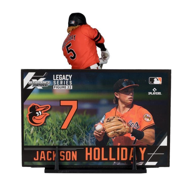 MLB SportsPicks Jackson Holliday (Baltimore Orioles) 7" Posed Figurer Gallery Image 6