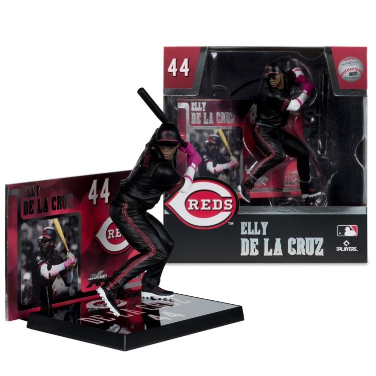 MLB SportsPicks Elly De La Cruz (City Connect Jersey) (Cincinnati Reds) 7" Posed Figure Gallery Image 7