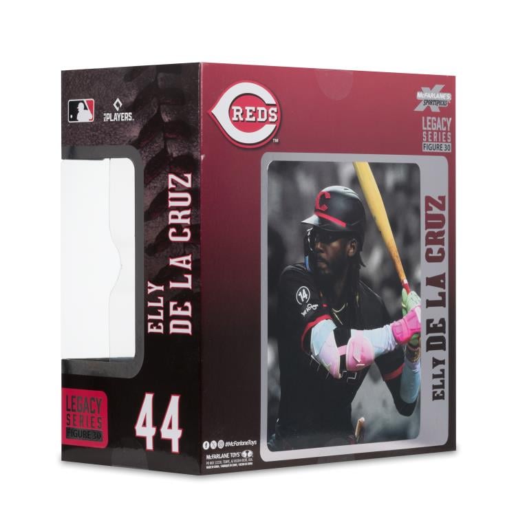 MLB SportsPicks Elly De La Cruz (City Connect Jersey) (Cincinnati Reds) 7" Posed Figure Gallery Image 9