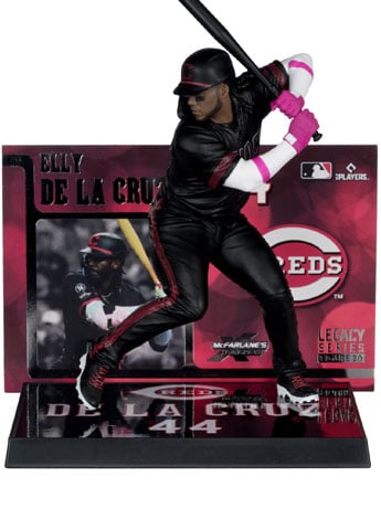 MLB SportsPicks Elly De La Cruz (City Connect Jersey) (Cincinnati Reds) 7" Posed Figure Gallery Image 2