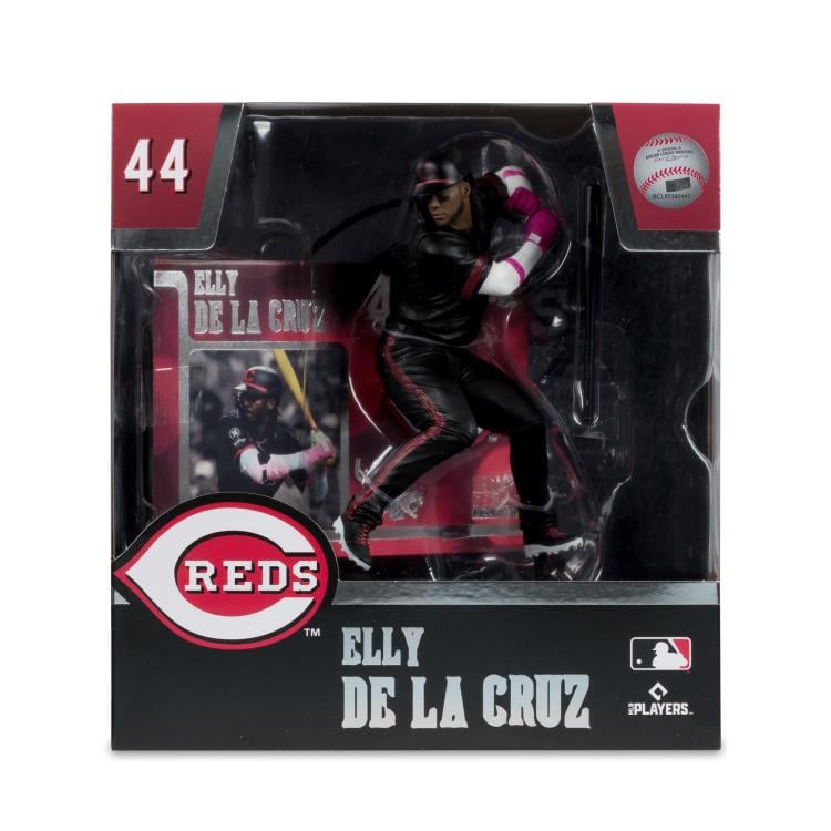 MLB SportsPicks Elly De La Cruz (City Connect Jersey) (Cincinnati Reds) 7" Posed Figure Gallery Image 8
