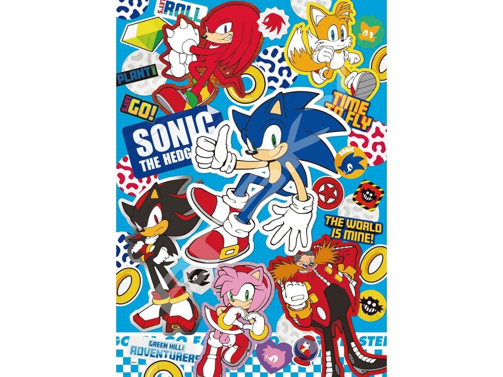 Sonic the Hedgehog Sticker Collection 500-Piece Puzzle Gallery Image 1