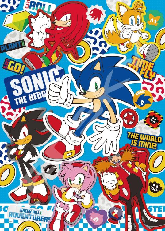 Sonic the Hedgehog Sticker Collection 500-Piece Puzzle Gallery Image 3