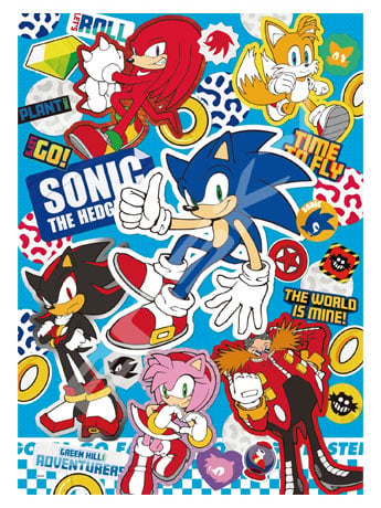 Sonic the Hedgehog Sticker Collection 500-Piece Puzzle Gallery Image 2