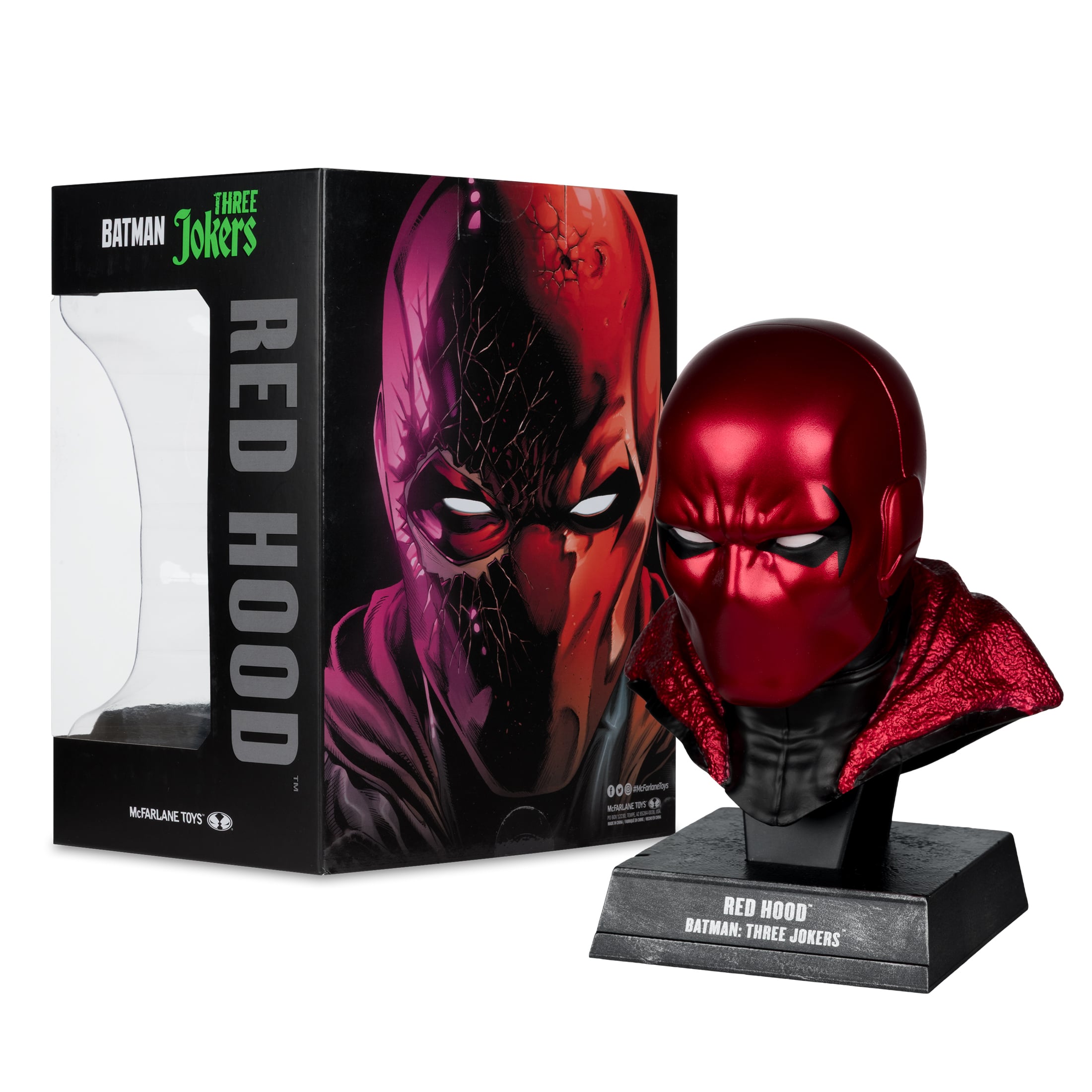 Batman: Three Jokers Red Hood Cowl 1/3 Scale Replica Gallery Image 12