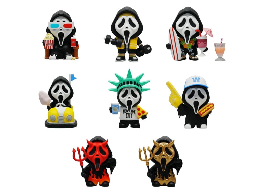 Ghost Face Artist Series Ghost Faces In Different Places Random Mystery Vinyl Figure Gallery Image 1