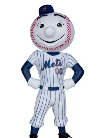 MLB SportsPicks Mr. Met (New York Mets) 8" Vinyl Mascot Figure Gallery Image 2