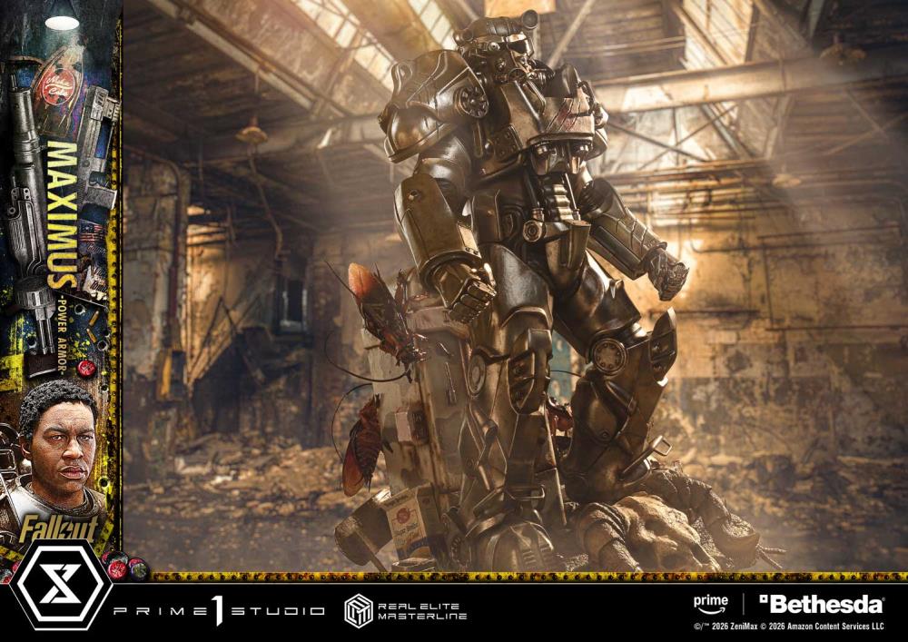 Fallout (TV Series) Real Elite Masterline Maximus (Power Armor Deluxe Ver.) 1/4 Scale Limited Edition Statue (With Bonus) Gallery Image 70