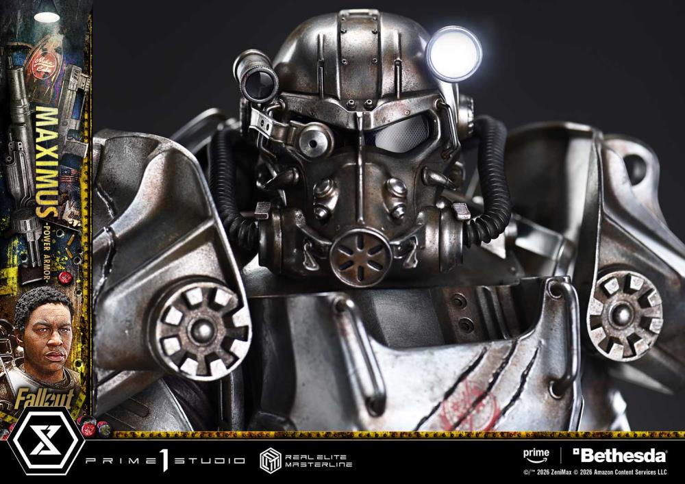 Fallout (TV Series) Real Elite Masterline Maximus (Power Armor Deluxe Ver.) 1/4 Scale Limited Edition Statue (With Bonus) Gallery Image 18