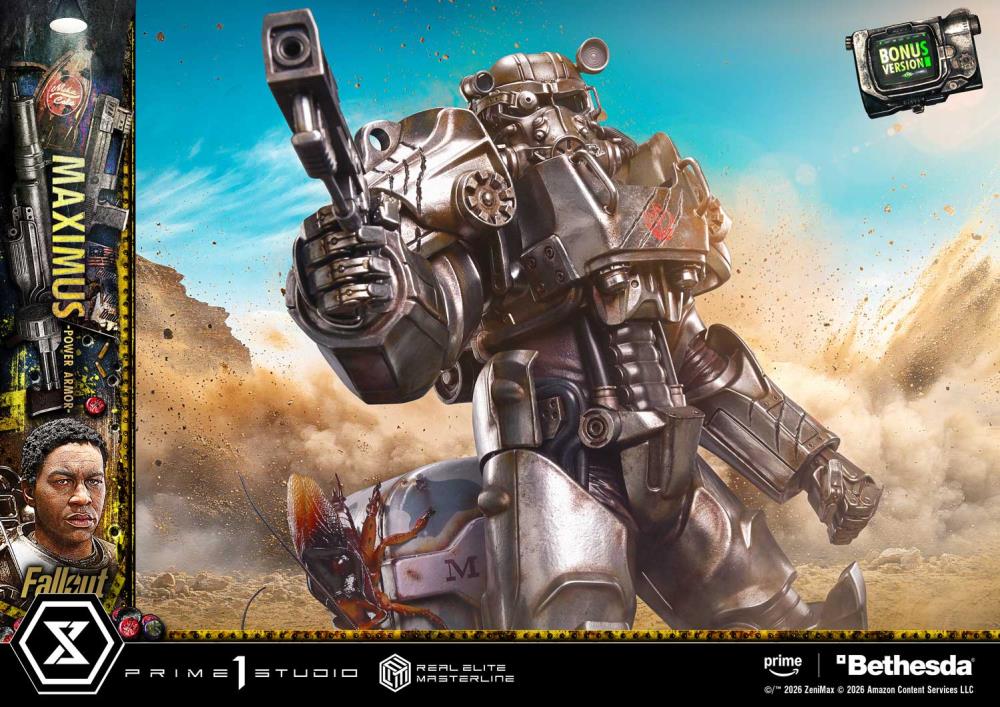 Fallout (TV Series) Real Elite Masterline Maximus (Power Armor Deluxe Ver.) 1/4 Scale Limited Edition Statue (With Bonus) Gallery Image 44