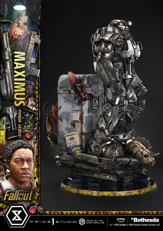 Fallout (TV Series) Real Elite Masterline Maximus (Power Armor Deluxe Ver.) 1/4 Scale Limited Edition Statue (With Bonus) Gallery Image 14