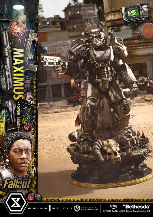 Fallout (TV Series) Real Elite Masterline Maximus (Power Armor Deluxe Ver.) 1/4 Scale Limited Edition Statue (With Bonus) Gallery Image 43