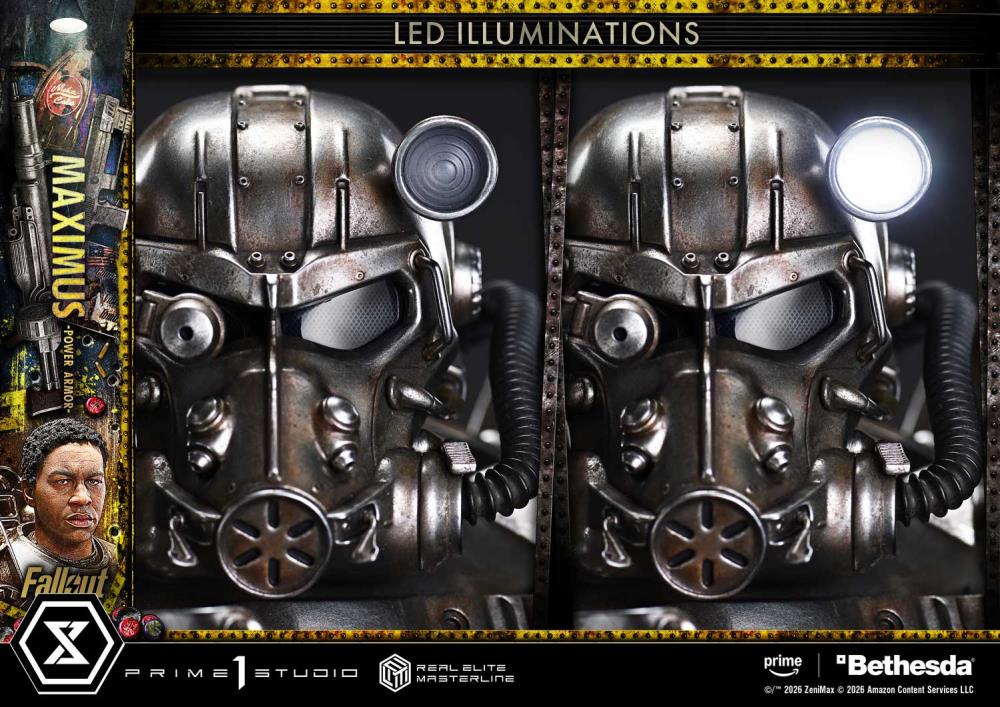 Fallout (TV Series) Real Elite Masterline Maximus (Power Armor Deluxe Ver.) 1/4 Scale Limited Edition Statue (With Bonus) Gallery Image 7