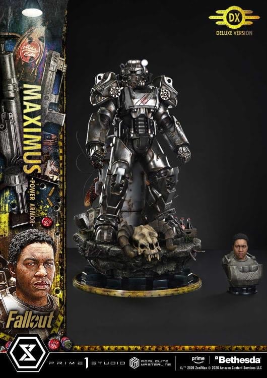 Fallout (TV Series) Real Elite Masterline Maximus (Power Armor Deluxe Ver.) 1/4 Scale Limited Edition Statue (With Bonus) Gallery Image 11