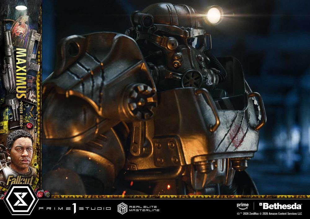 Fallout (TV Series) Real Elite Masterline Maximus (Power Armor Deluxe Ver.) 1/4 Scale Limited Edition Statue (With Bonus) Gallery Image 54