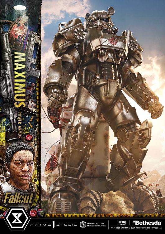 Fallout (TV Series) Real Elite Masterline Maximus (Power Armor Deluxe Ver.) 1/4 Scale Limited Edition Statue (With Bonus) Gallery Image 68