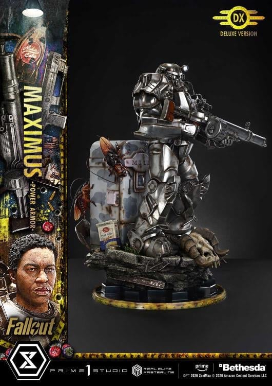 Fallout (TV Series) Real Elite Masterline Maximus (Power Armor Deluxe Ver.) 1/4 Scale Limited Edition Statue (With Bonus) Gallery Image 23