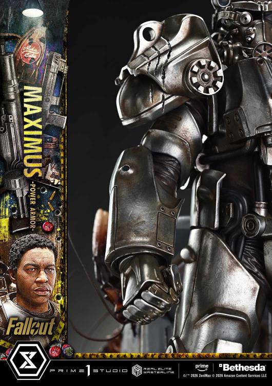 Fallout (TV Series) Real Elite Masterline Maximus (Power Armor Deluxe Ver.) 1/4 Scale Limited Edition Statue (With Bonus) Gallery Image 28