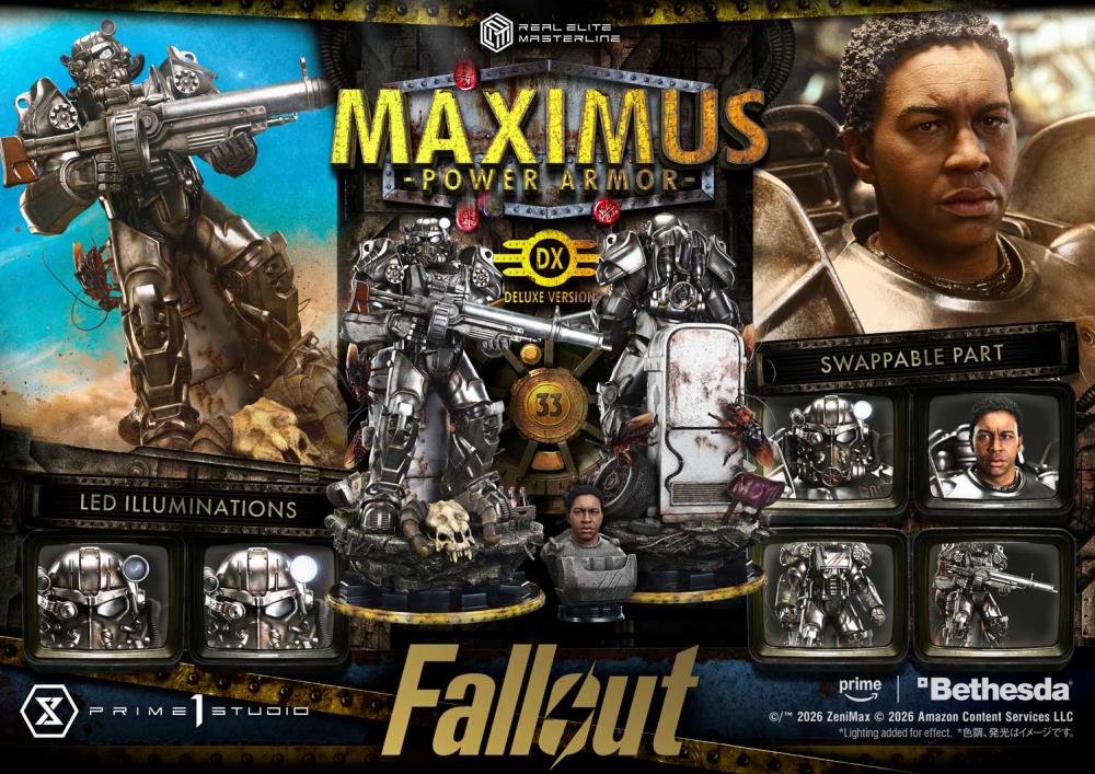 Fallout (TV Series) Real Elite Masterline Maximus (Power Armor Deluxe Ver.) 1/4 Scale Limited Edition Statue (With Bonus) Gallery Image 51