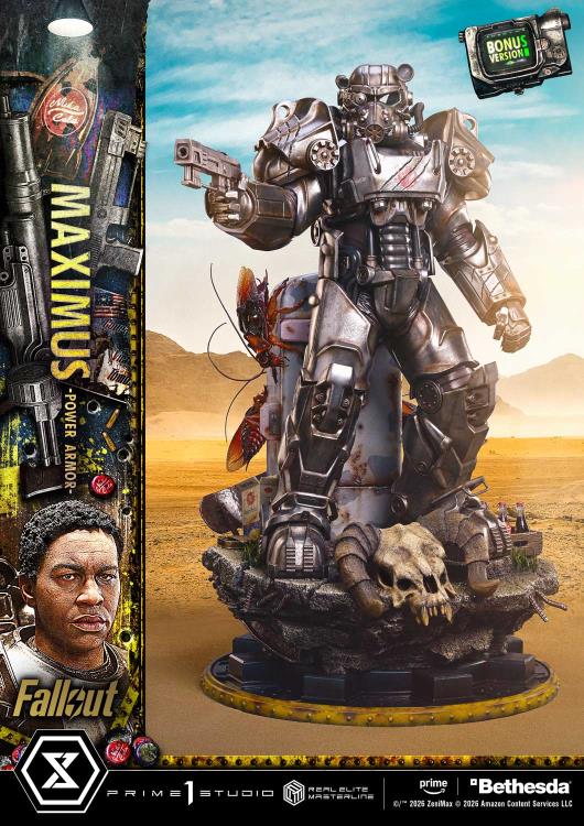 Fallout (TV Series) Real Elite Masterline Maximus (Power Armor Deluxe Ver.) 1/4 Scale Limited Edition Statue (With Bonus) Gallery Image 42