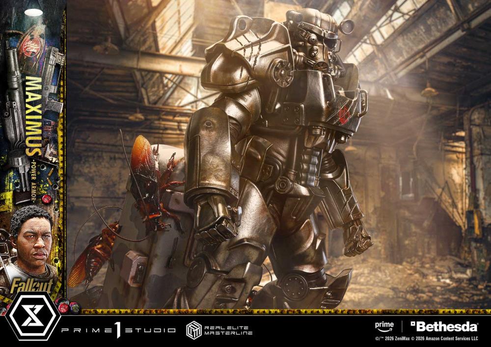 Fallout (TV Series) Real Elite Masterline Maximus (Power Armor Deluxe Ver.) 1/4 Scale Limited Edition Statue (With Bonus) Gallery Image 50
