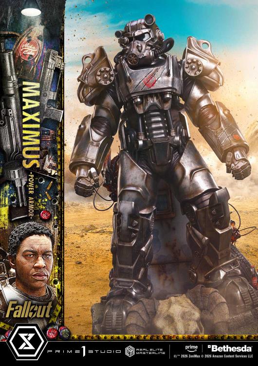 Fallout (TV Series) Real Elite Masterline Maximus (Power Armor Deluxe Ver.) 1/4 Scale Limited Edition Statue (With Bonus) Gallery Image 67