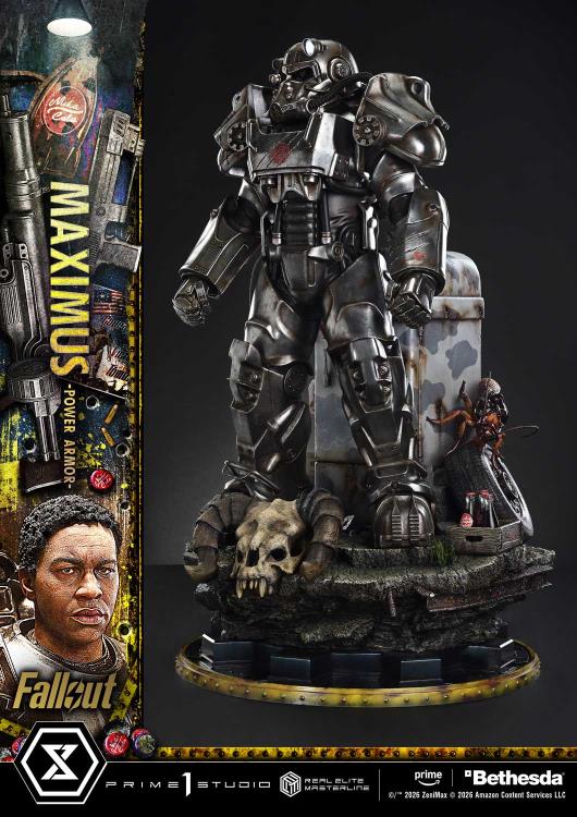 Fallout (TV Series) Real Elite Masterline Maximus (Power Armor Deluxe Ver.) 1/4 Scale Limited Edition Statue (With Bonus) Gallery Image 12