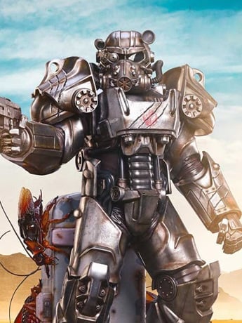 Fallout (TV Series) Real Elite Masterline Maximus (Power Armor Deluxe Ver.) 1/4 Scale Limited Edition Statue (With Bonus) Gallery Image 2
