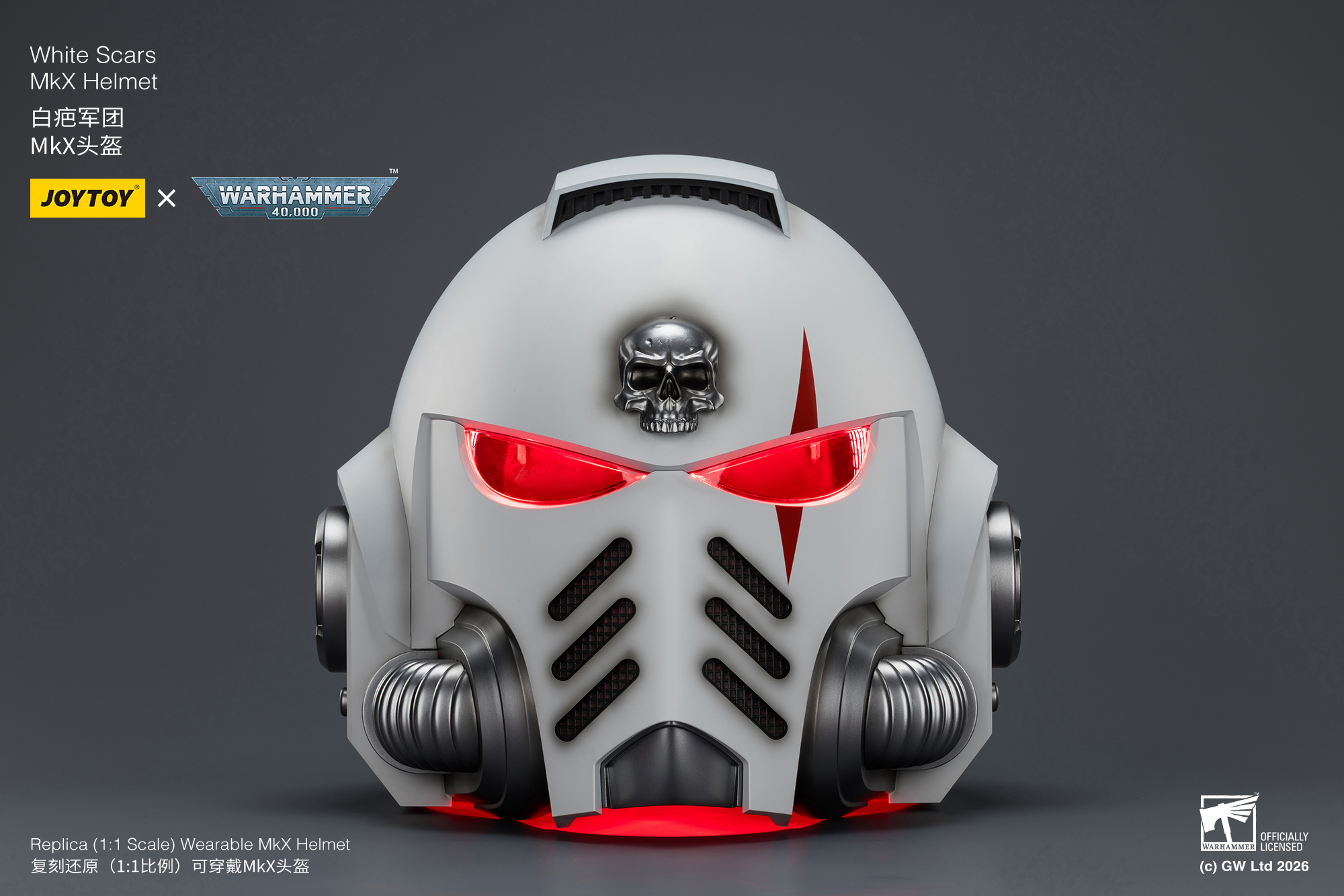 Warhammer 40,000 White Scars Mk X 1/1 Scale Helmet Replica Gallery Image 11