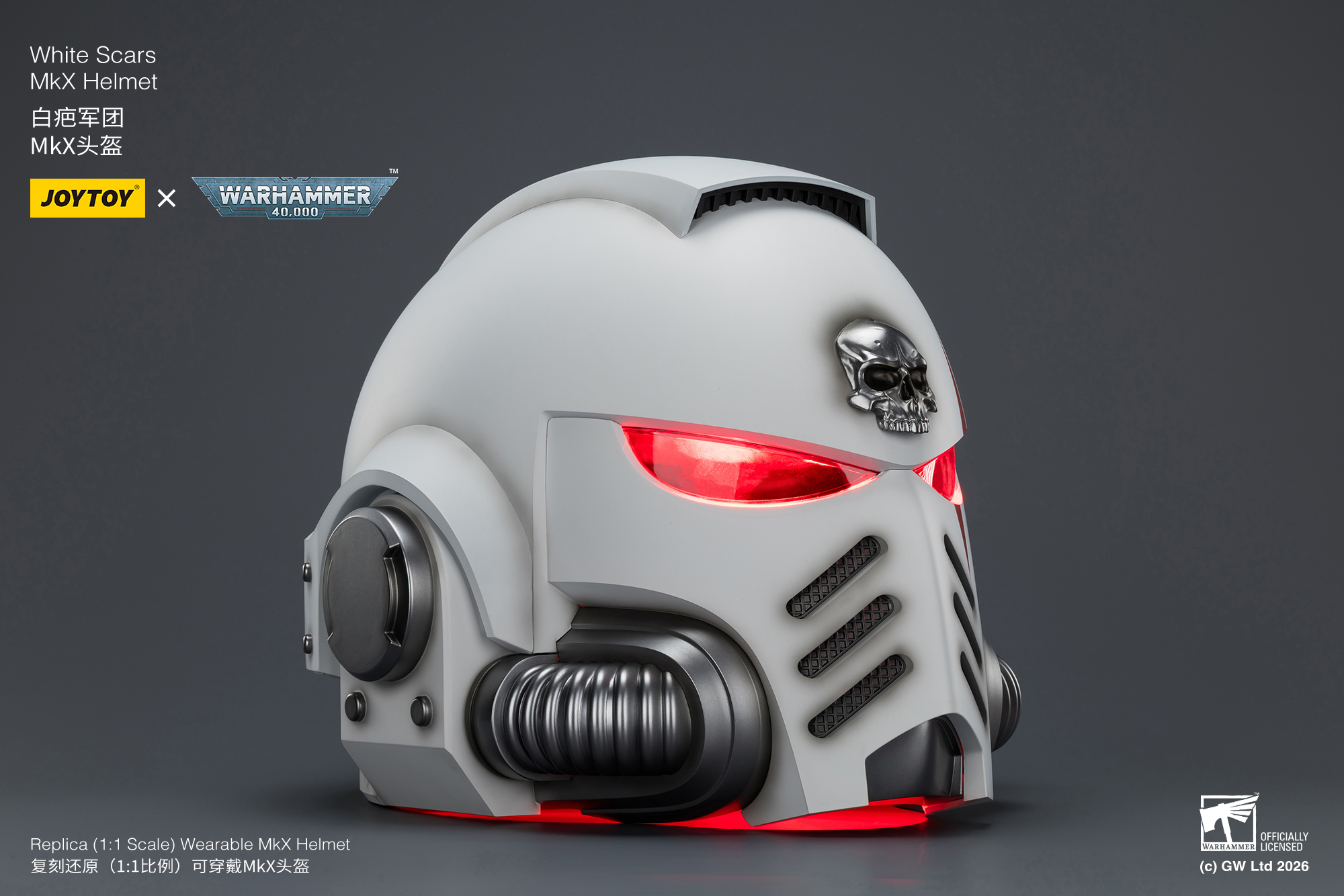 Warhammer 40,000 White Scars Mk X 1/1 Scale Helmet Replica Gallery Image 13