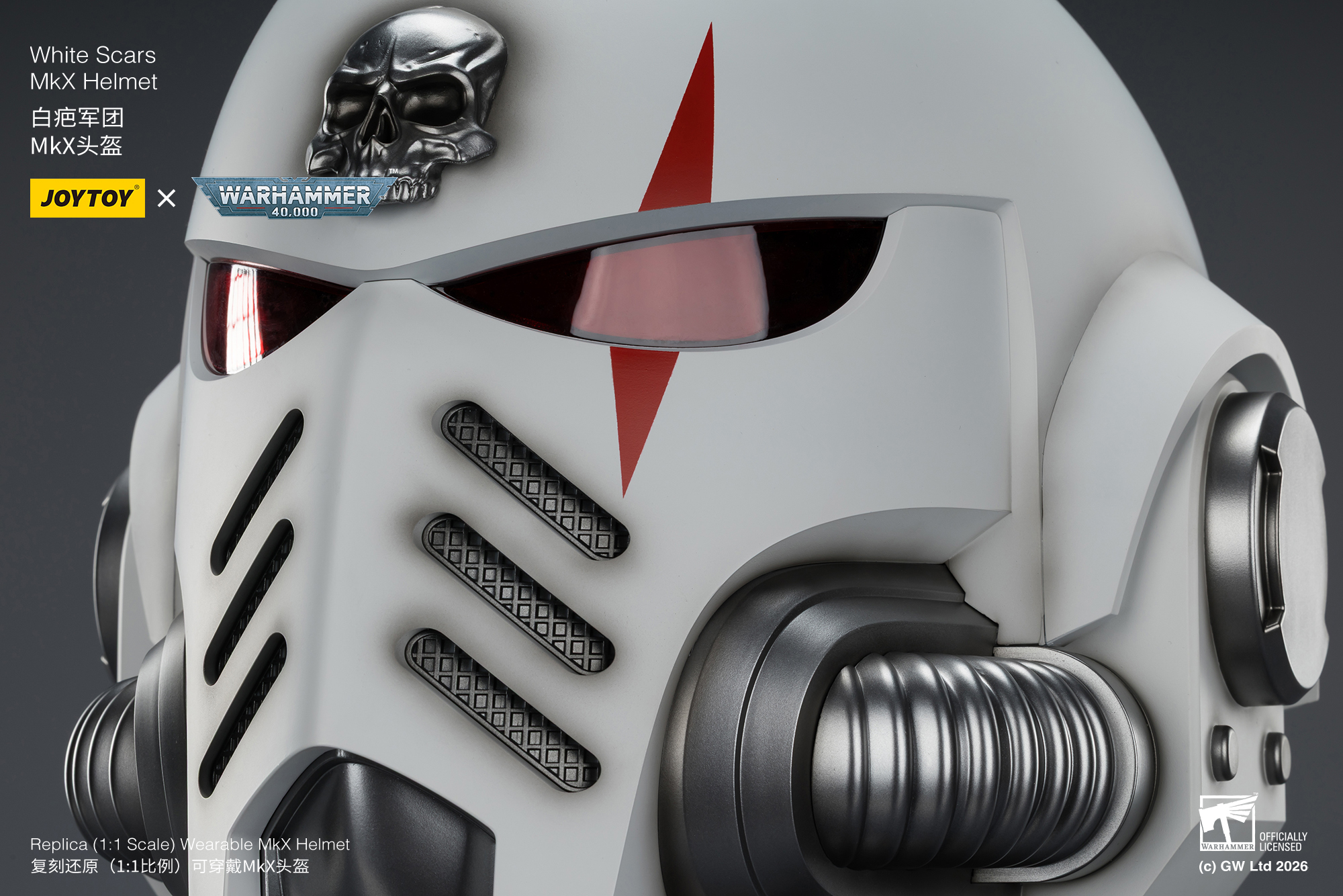 Warhammer 40,000 White Scars Mk X 1/1 Scale Helmet Replica Gallery Image 15