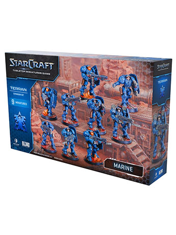 StarCraft the Miniatures Game: Terran: Marine Expansion Set Gallery Image 2