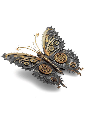 Metal Earth Steampunk Butterfly Model Kit Gallery Image 2
