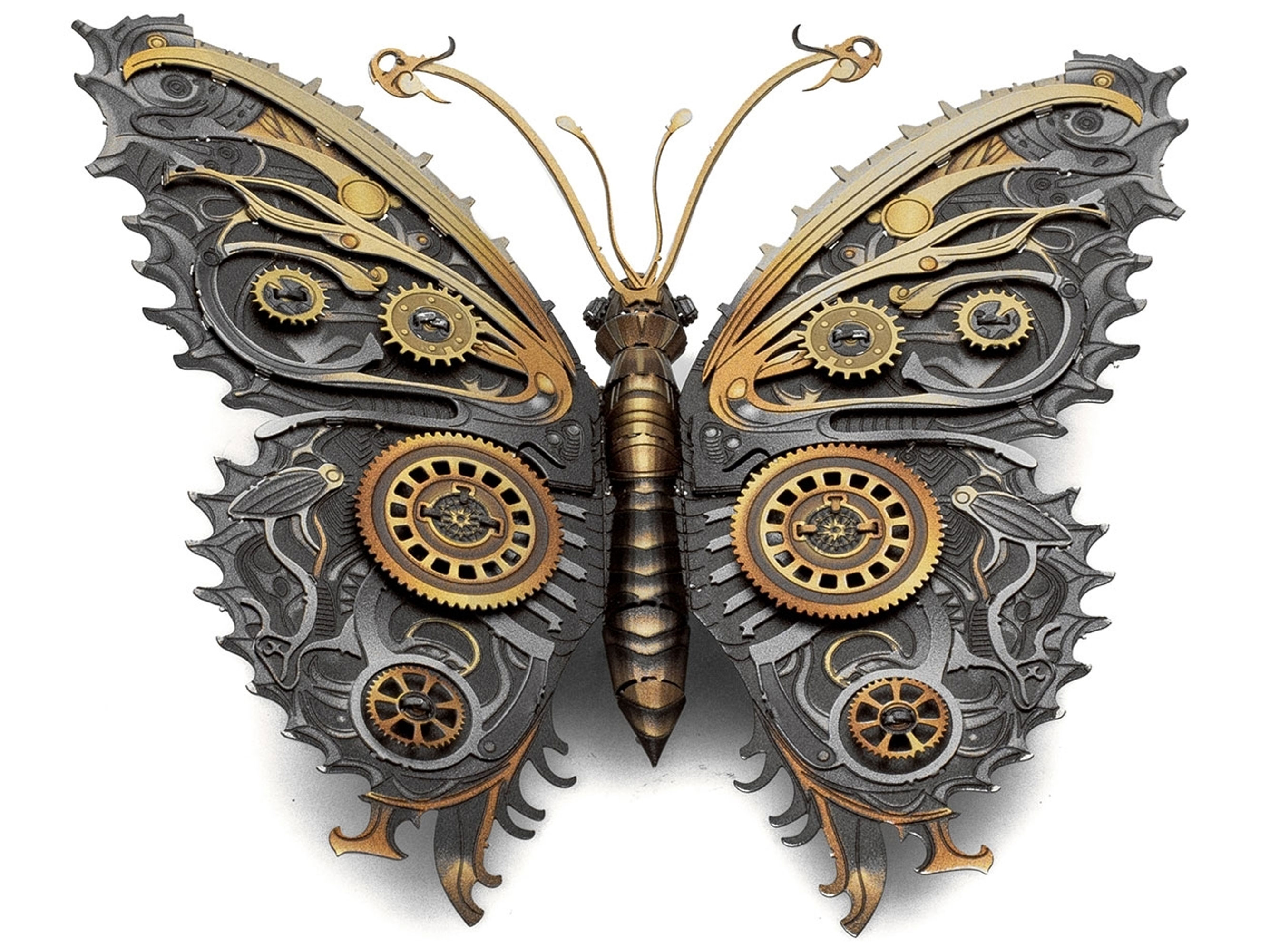 Metal Earth Steampunk Butterfly Model Kit Gallery Image 3