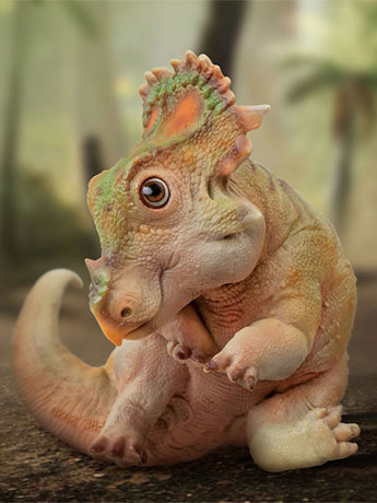 Prehistoric Animal Models A-Qi the Juvenile Sinoceratops Figure Gallery Image 2