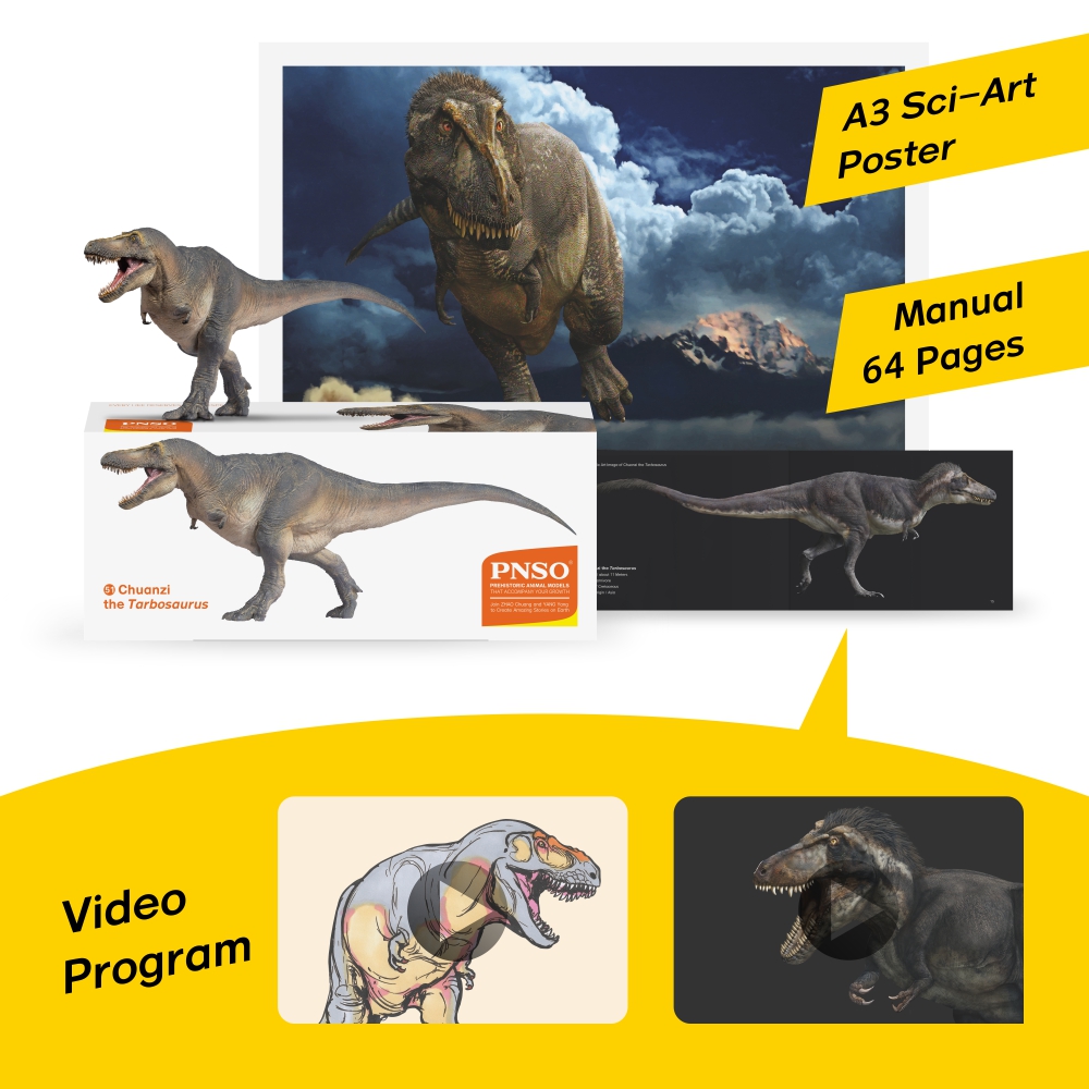 Prehistoric Animal Models Chuanzi the Tarbosaurus Figure Gallery Image 7
