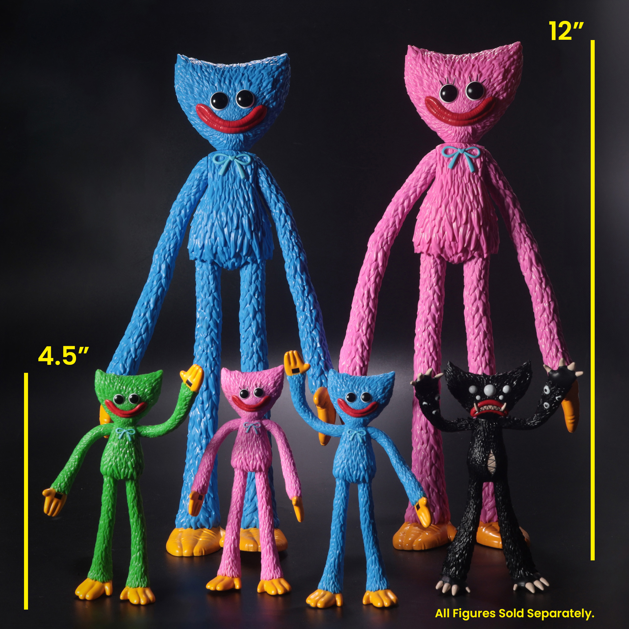Poppy Playtime Huggy Wuggy 4.5-Inch Bendy Figure Gallery Image 14